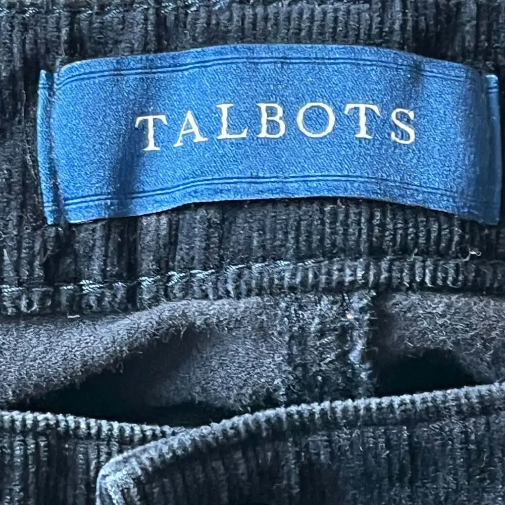 Talbots‎ navy corduroy pants 16W high-rise straight-leg stretch cotton